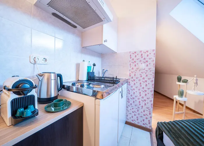 Rooftop Studios, 10min To Center, Tram And Metro, No Elevator 4th Floor Bécs